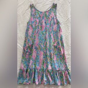Lilly Pulitzer Pink and Blue Sleeveless Dress